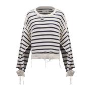 Bianco E Blu Navy Sweater