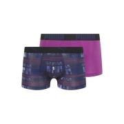 Lilla/Marineblå Herre Trunk Boxers