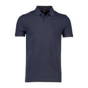 Mørkeblå Polo T-shirt med Korte Ærmer