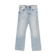 Lys Blå Klassiske Knappelukning Jeans