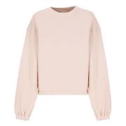 Pink Bomuld Crew Neck Sweatshirt