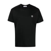 Sort Brystlogo T-shirt