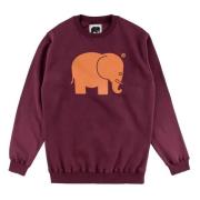 Burgundy Elephant Sweatshirt Trendsplant Kollektion