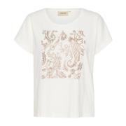 Grafisk T-shirt Snow White Glitter Paisley