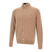 Herre Uld Blend Cardigan Beige