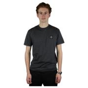 Grå Brystlogo T-shirt