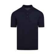 Navy Polo Kortærmet Sweater