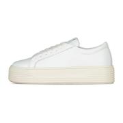 Håndlavet læder platform sneakers