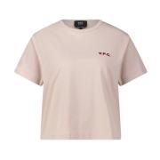 Pastel Boxy Fit T-shirt med Logo