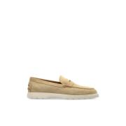 Suede sko type loafers