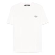 Jersey T-shirt med for- og bagsideprint