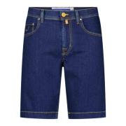 Stretch-Denim Shorts Made in Italy