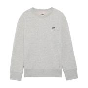 Broderet Rund Hals Sweatshirt