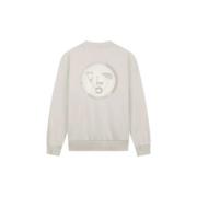 Spiral Face Crewneck Cement Sweatshirt