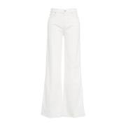 Hvide Wide Leg Jeans 'Lotta Sugar'