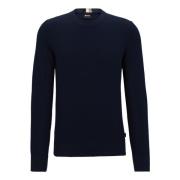 Blå Crew Neck Sweater