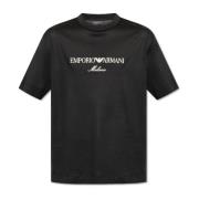 T-shirt med broderet logo