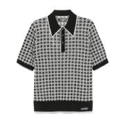 Jacquard Polo Shirt med knappet slag