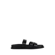 Sporty Ines Læder Sandal Slider