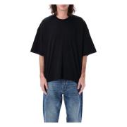 Sort T-shirt med Oversized Pasform