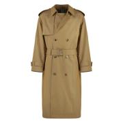 Vintage Trench Coat med Stilfulde Detaljer