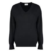 Ribbet Cashmere V-hals Sweater