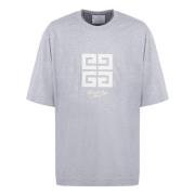 Ribbet Bomuld Crew-Neck T-shirt