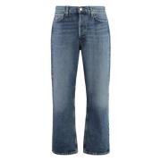 Vintage Straight-Leg Jeans med Metal Detaljer