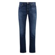 Slim Fit Jeans med Metal Detaljer