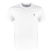 Broderet Bomuld T-shirt Slim Fit