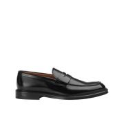 Herre læder Penny loafer | sort