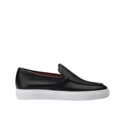 Herreslip-on loafer i læder | sort