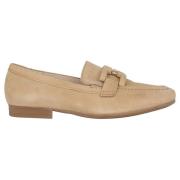 Beige dames loafer - Stilfuldt fodtøj