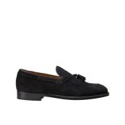 Herre loafers med ruskind kvaster | sort