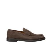 Herre ruskind Penny loafer | mørkebrun