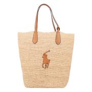 Big Pony Raffia Stor Tote