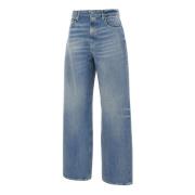 Lysblå Wide Leg Dame Jeans