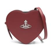 Rød Heart Crossbody Taske