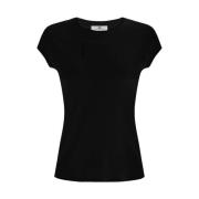 Modal Broderet T-shirt