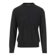 Uld Logo Crew Neck Sweater Sort