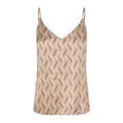 Paisley Print Camisole Top Bell Blush