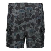 Camouflage Badeshorts med Justerbar Talje