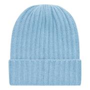 Kashmir Ribstrikket Beanie Hat