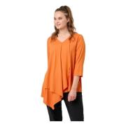 Asymmetrisk V-hals Bluse Lara Stil