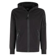 Diagonal Raised Fleece Zip Hoodie