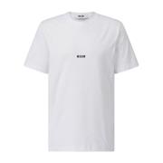 Bomuld T-shirt med Logo Print