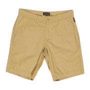 Sennep Bomuld Plain Shorts med Lommer