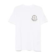 Hvid Logo Patch Crew Neck T-shirt