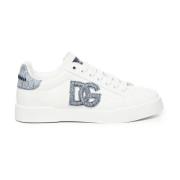 Hvide lave sneakers