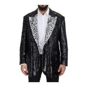 Elegant sort enkeltknap blazer